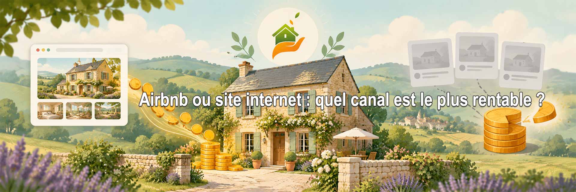 Les réservations passant par les plateformes laissent une part de commission au passage, celles qui passent par le site du propriétaire reviennent entièrement au gîte