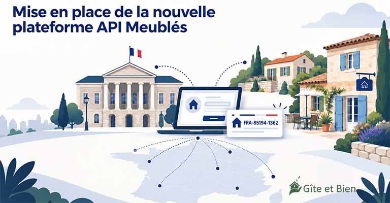 Mise en place de la nouvelle plateforme API Meublés où vous devrez obtenir un numéro unique (NER) pour chacun de vos hébergements.