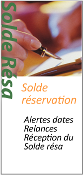 Paiement du solde de la réservation